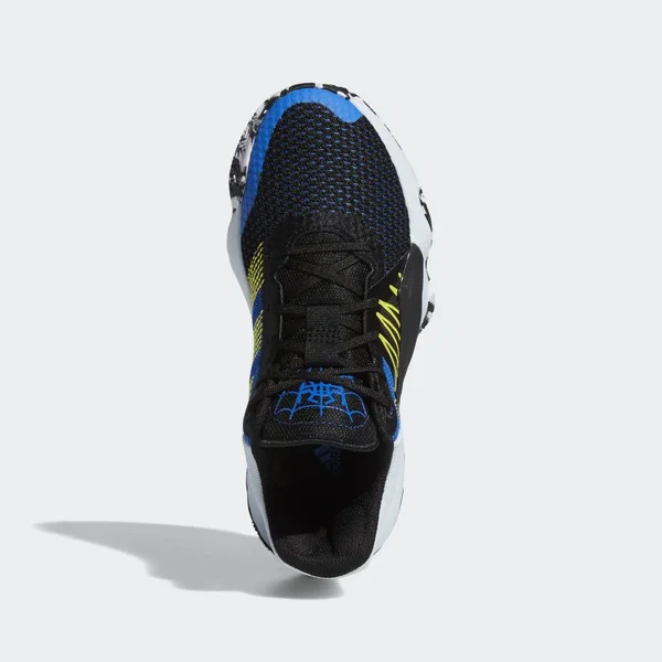 Adidas D.O.N. Issue #1 Core Black/Glory Blue/Shock Yellow Grade School Kids& Basketball Shoes, Size: 3.5