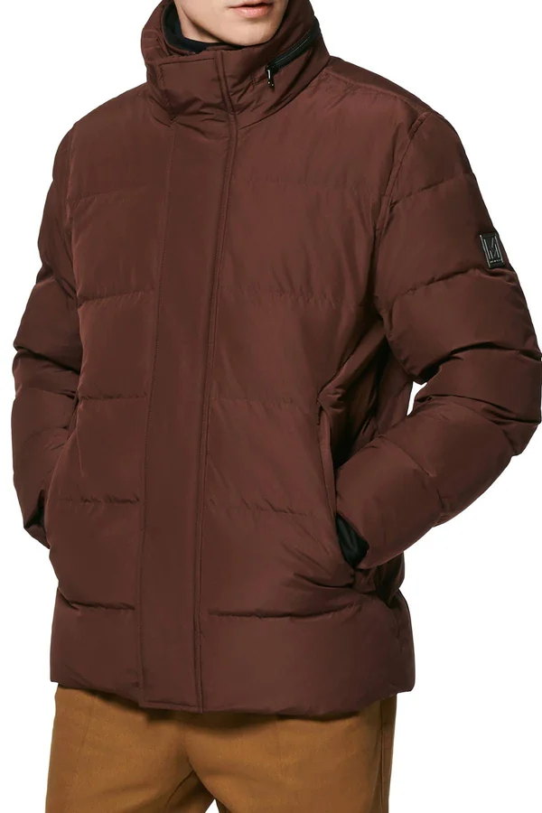 Marc New York Stratus Long-Sleeve Hooded Down-Filled Jacket - L