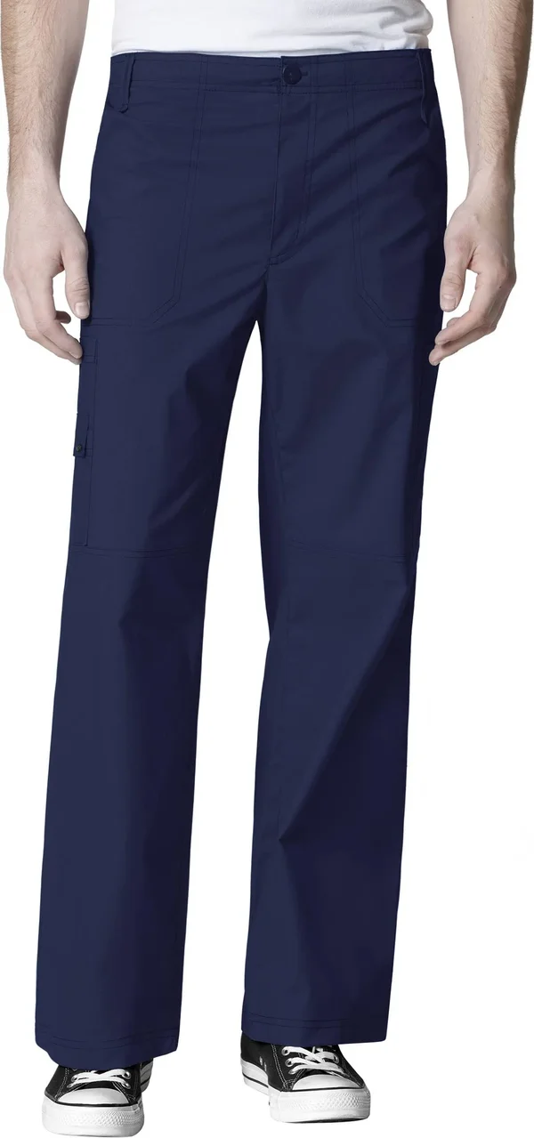 WonderWink Men's WonderFLEX Tall Loyal Scrub Pant - 2x - Navy