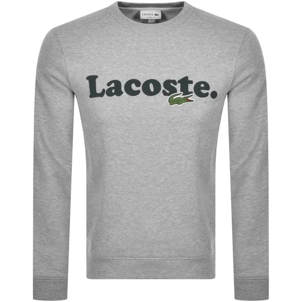 Lacoste Large Crocodile Sweatshirt Grey