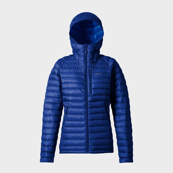 RAB Womens Microlight Alpine Extra Long Jacket Blueprint - Celestial
