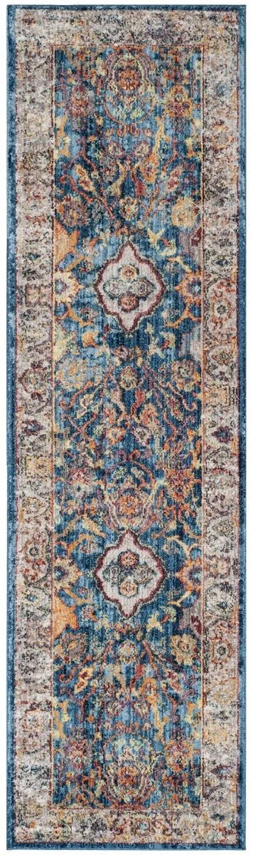 Safavieh 2&-3x22 x 12& Bristol BTL361C Blue - Light Grey Rug