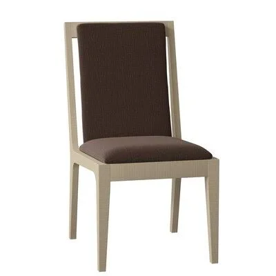 Papyrus Side Chair Maria Yee Elm Dove/Acadia Brown 36x22H x 18x22W x 24x22D