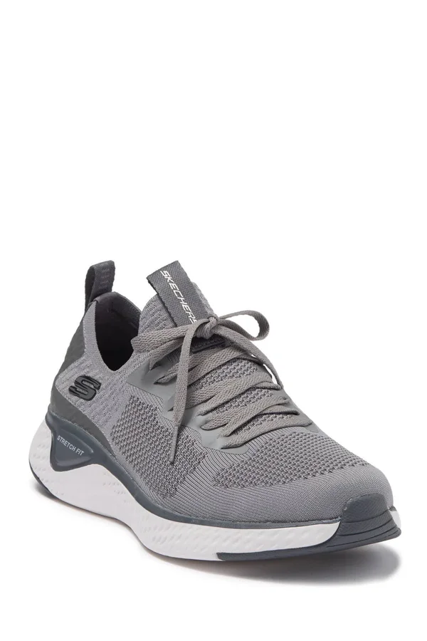 Skechers Men's Solar Fuse - Valedge Athletic Shoes Gray 9.5