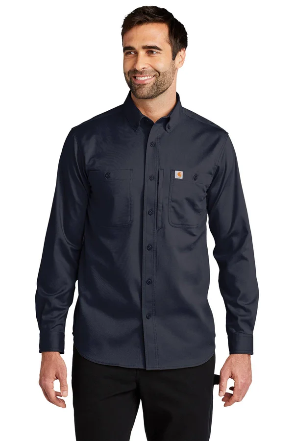 Carhartt Rugged Professional Series Long-Sleeve Shirt - Navy