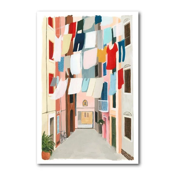 Courtside Market Laundry Day I Gallery Canvas Wall Art, 12x18