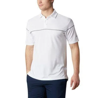 Columbia Men's Omni-Wick Breaker Golf Polo - L - Deep Maroon