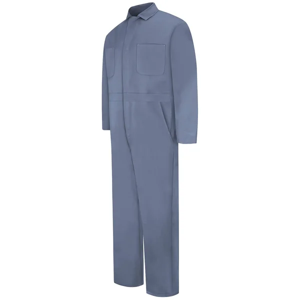 Red Kap Snap-Front Cotton Coverall, Size: 52, Postman Blue