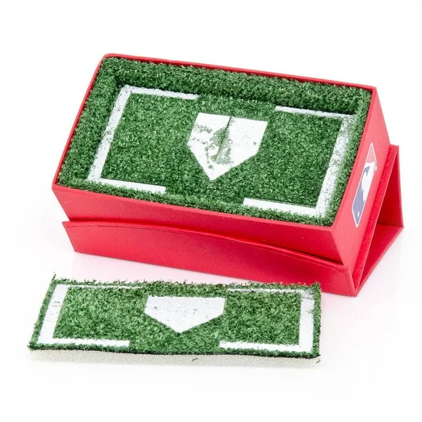 MLB Boston Red Sox Cufflinks & Tie Bar Gift Set with Gift Box, Men's