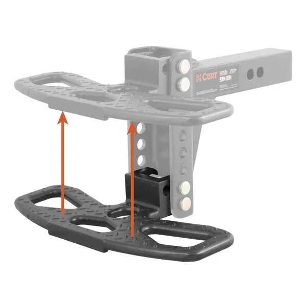 Curt 45909 Adjustable Channel Mount Hitch Step