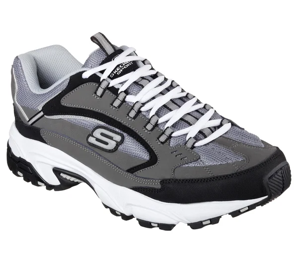 Skechers Stamina Cutback Men's Shoes, 9.5, Charcoal Black