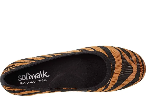 Women's SoftWalk Sonora Knit Ballet Flat - Size: 11, Black