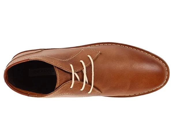 Steve Madden Men's Hestonn Leather Chukka Boots - Tan - Size 8