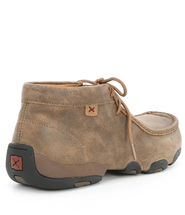 Twisted x Men's Driving Leather Moccasin Lace Up - Mens, 12M, Bomber