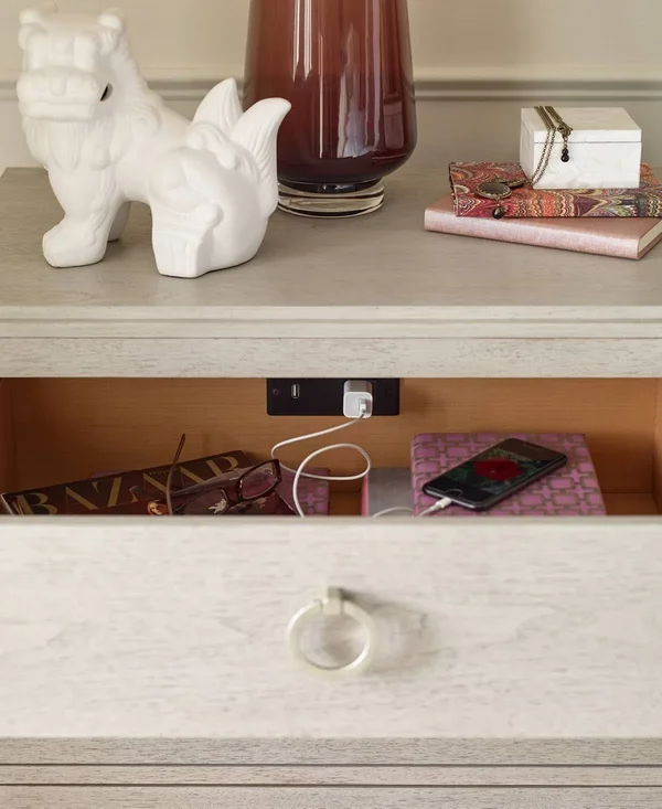 Cinema Shadow Grey Nightstand by Rachael Ray