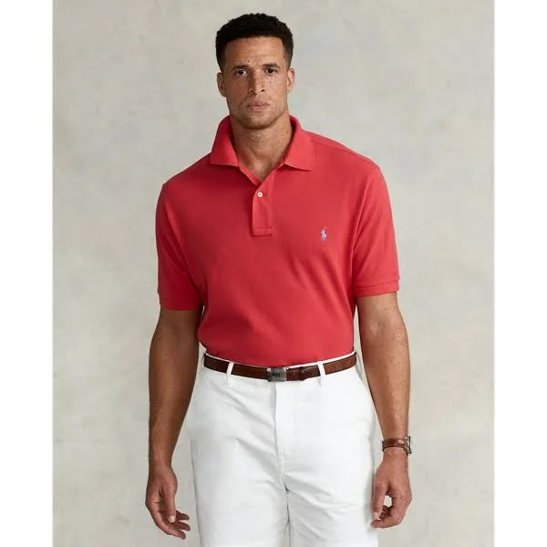Ralph Lauren Men's The Iconic Mesh Polo Shirt - Size XL Tall in Starboard Red