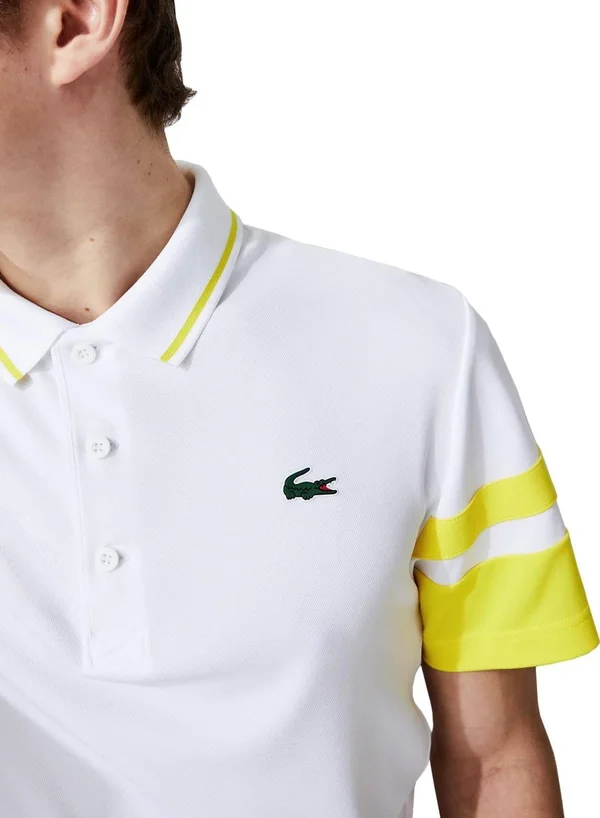 Lacoste Sport Striped Breathable Piqué L