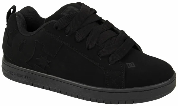 DC Court Graffik Men's Skate Shoes Black/Red Print : 12 D - Medium