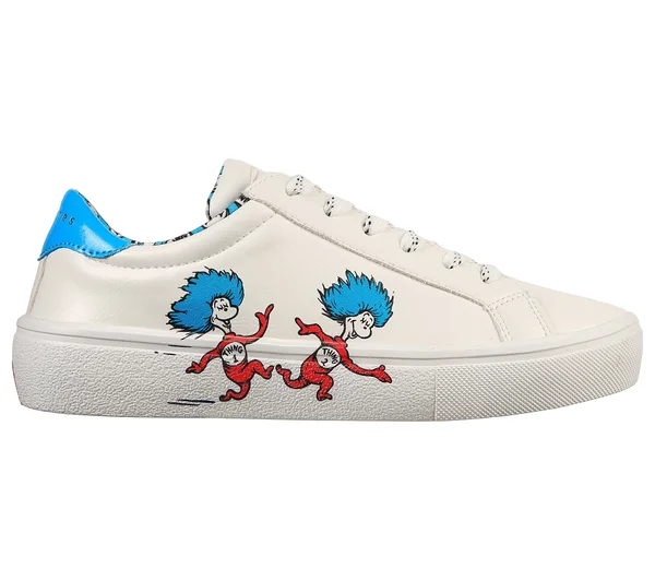 Skechers Dr. Seuss: Goldie 2.0 - Two Things White - Blue 9.5