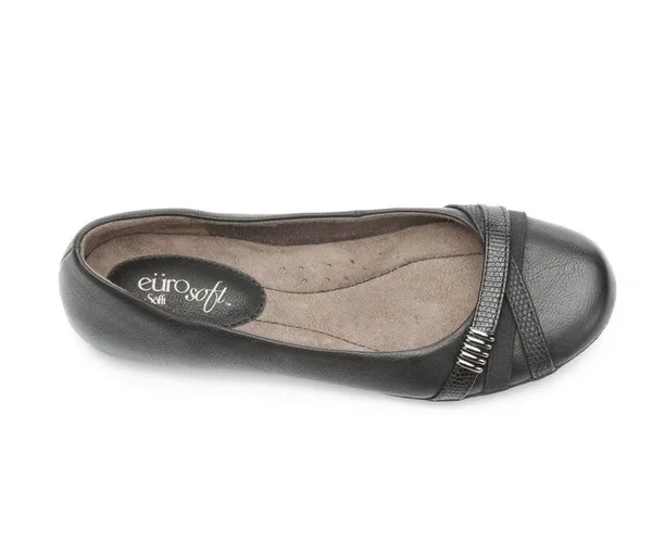 Eurosoft Black Shaina Flats