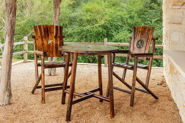 Leigh Country Char-Log Fleur-de-lis Bar Arm Chair