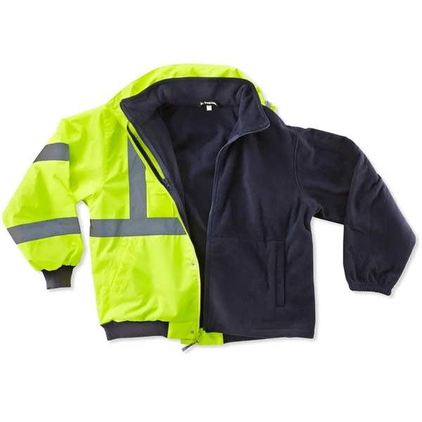 Ergodyne 8380 GloWear Class 3 Bomber Jacket - Lime