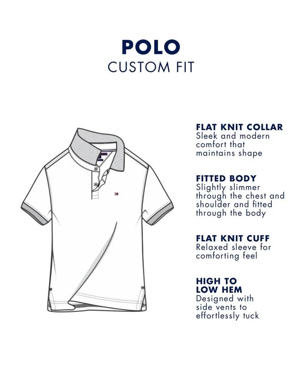 Tommy Hilfiger Men's Custom Fit Ivy Polo, Created for Macy&s - Fern Green