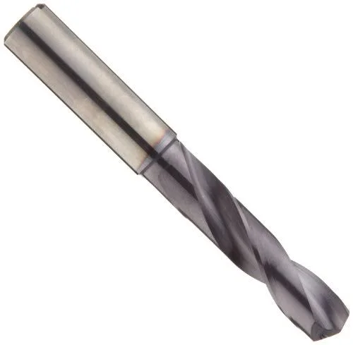 Dormer R457 Solid Carbide Short Length Drill Bit - TiAlN Finish, Round Shank, Coolant Through, Coolant Through, 140 Degree, #1 Cu