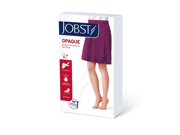 Jobst Opaque Sensitive Thigh 20-30 Closed Toe Natural LG