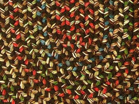Rhody Rug Katie Indoor/Outdoor Braided Rug (Brown - 7& x 9& Oval)