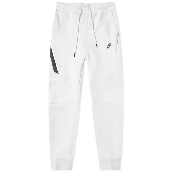 Nike Men's Sportswear Heathered Tech Fleece Joggers - 2X-LARGE, White