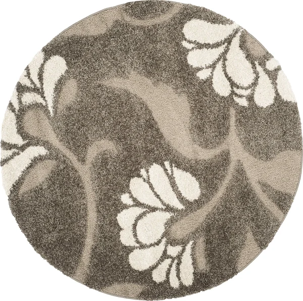 Safavieh Florida Shag Smoke/Beige 3 ft. 3 in. x 5 ft. 3 in. Area Rug