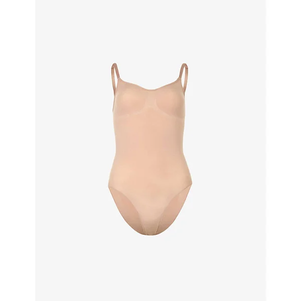 SKIMS Plus Size Sculpting Bodysuit W. Snaps - Brown, 4X/5X