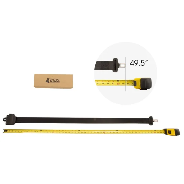 Golf Cart King (2) Universal Retractable Seat Belt Kit for Club Car - Yamaha, Ezgo Golf Cart