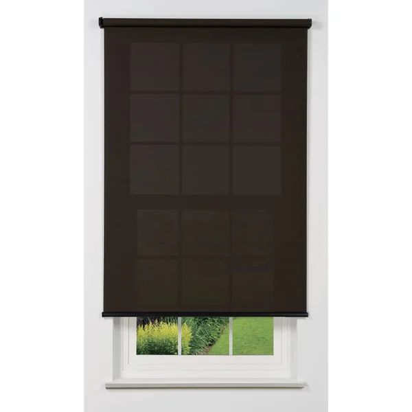 Linen Avenue Cordless 5% Solar Screen Standard Roller Shade - Shadow 20 W x 66 H