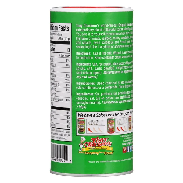 Tony Chachere&s Original Creole Seasoning - 8lb