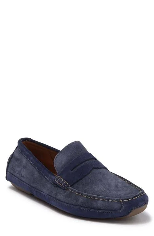 Cole Haan Wyatt Penny Driver, Size 7.5 in Ombre Blue at Nordstrom Rack