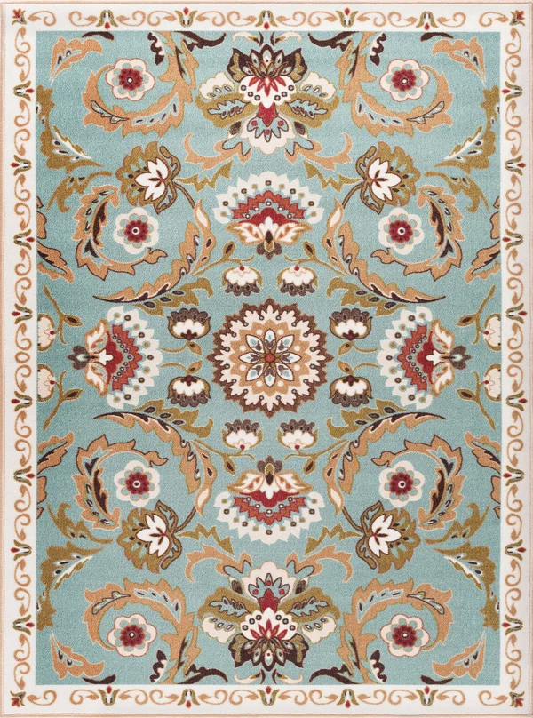 Tayse Majesty Mjs10 Greta Indoor Area Rug Seafoam