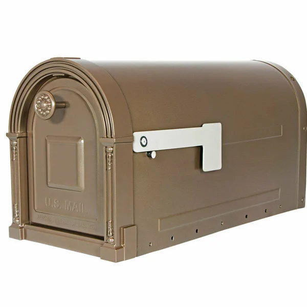 Gibraltar Mailboxes Garrison Large, Steel, Post Mount Mailbox, Venetian Bronze