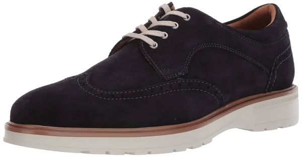 Florsheim Men's Astor Wingtip Oxford - Size: 10.5, Navy Suede