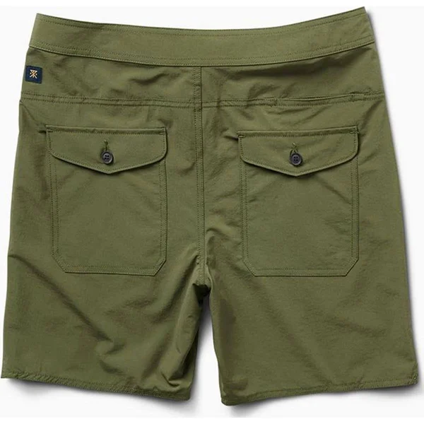 Layover Trail Travel Shorts 18x22 Dark Army, 34