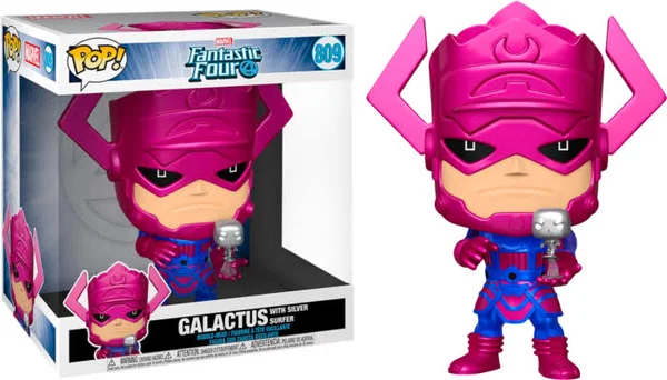 Fantastic Four - Galactus with Silver Surfer Metallic 10 Inch Pop! Vinyl Figure