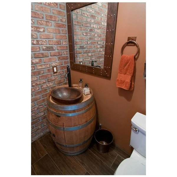 Premier Copper Products TR7DB - 7x22 Hand Hammered Copper Towel Ring