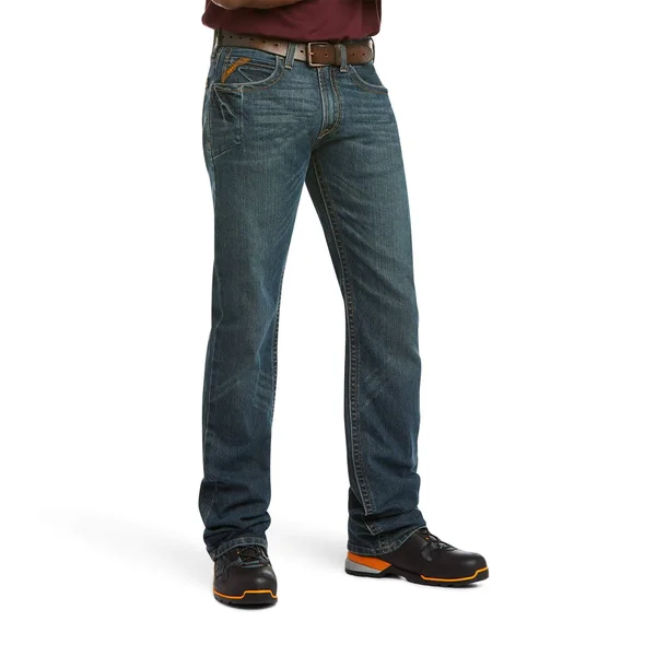 Ariat 10016222 Men's Rebar M5 Slim DuraStretch Edge Stackable Straight Leg Jean 46x32
