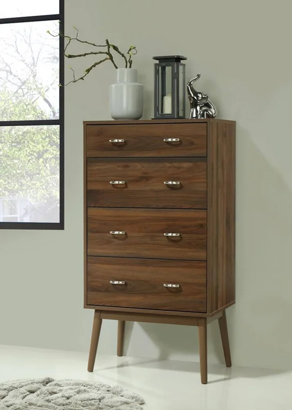 4D Concepts Montage Midcentury 4 Drawer Chest