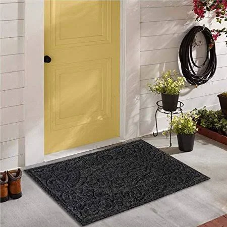 LuxUrux Bath Mat-Extra-Soft Plush Bath Shower Bathroom Rug, 1'' Chenille Microfiber Material, Super Absorbent Shaggy Bath Rug. Ma