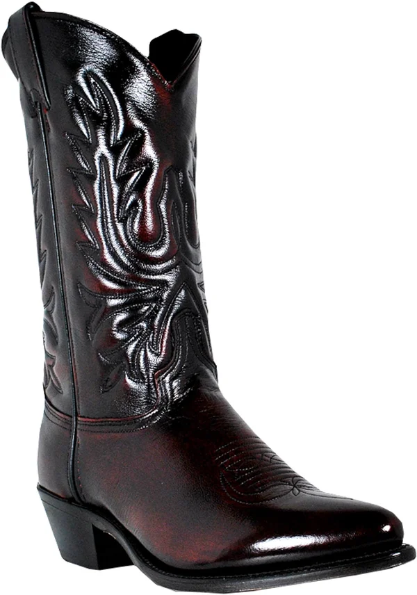 Abilene Men's Cherry Polished Cowhide Boot - 6461, Size: 11.5, Black