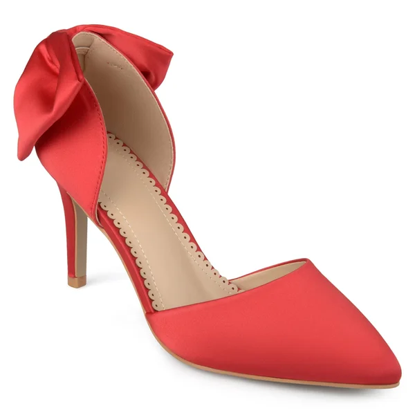 Journee Collection Women's &Tanzi& Bow Pointed Toe D&Orsay Pumps 10