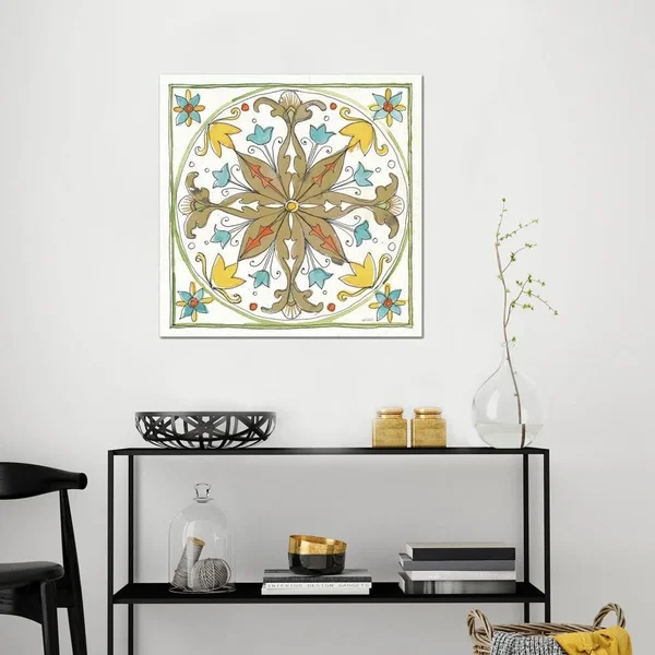 Anne Tavoletti Paintings Canvas Art Prints - Tuscan Elegance VIII ( Decorative Elements > Patterns > Scroll art)