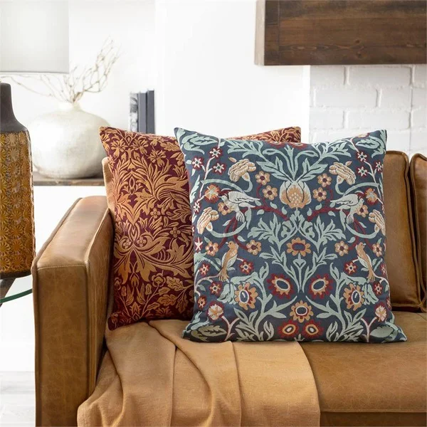 Surya Shelter Dark Blue Poly Pillow - 20x20